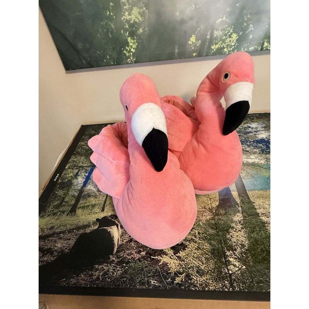 Happy Feet Flamingo Slippers XXLG
